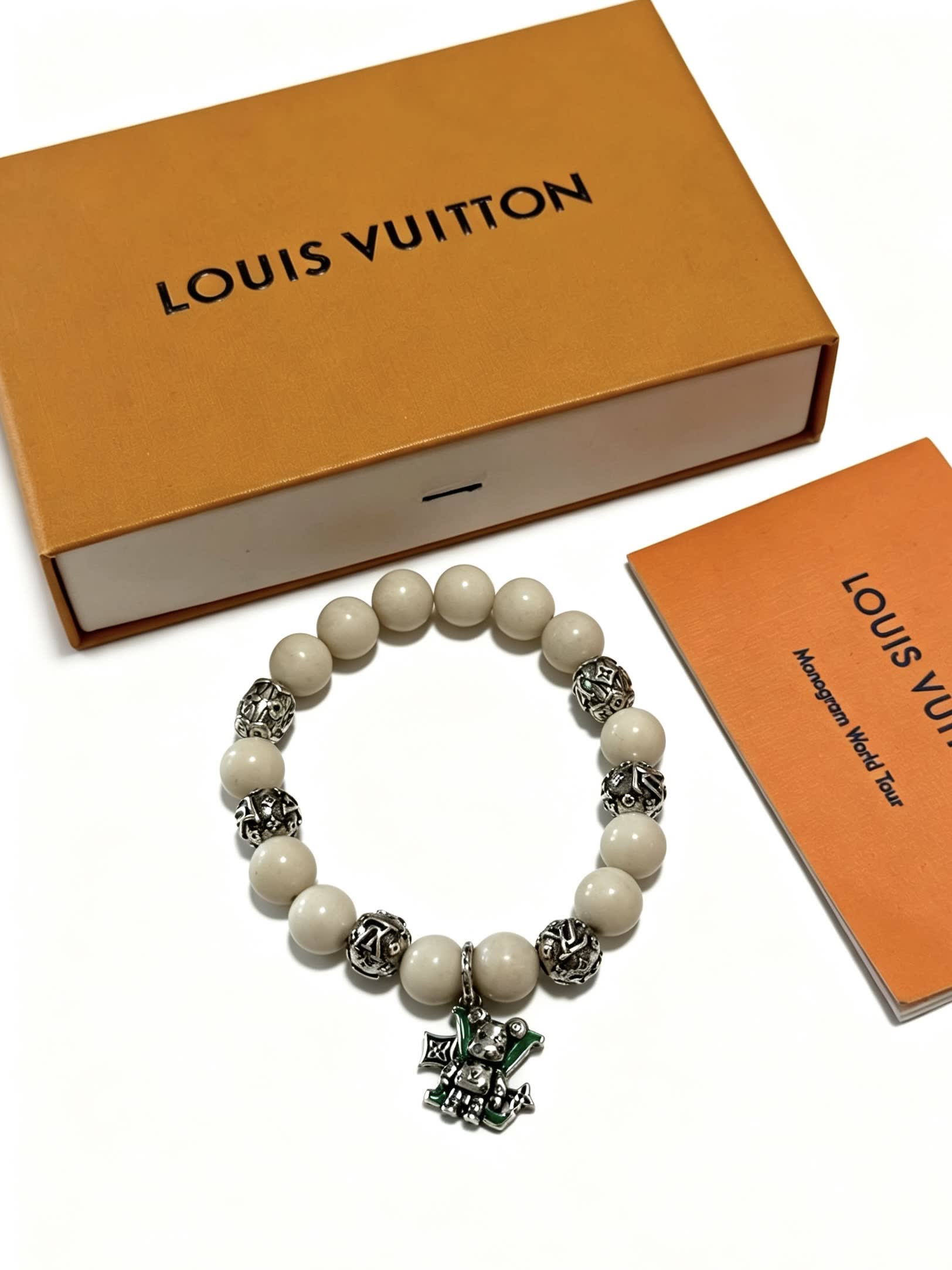 Louis Vuitton Beaded Bracelet with Charm